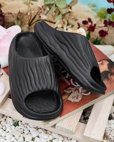 Royalfashion Women's Magged rubber flip-flops