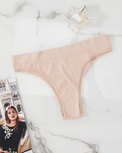 Royalfashion Beige Damen-BH-Slip