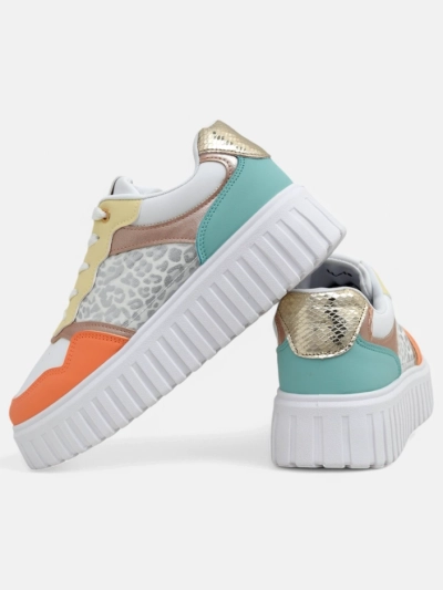 Royalfashion Damenschuhe Platform Sport Sneakers Panterr