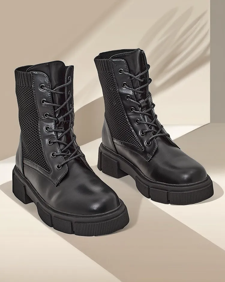 Offene Damen Flachstiefeletten Rowic