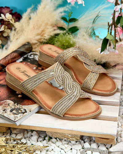 Royalfashion Damen Aorra Flip-Flops mit niedrigem Absatz