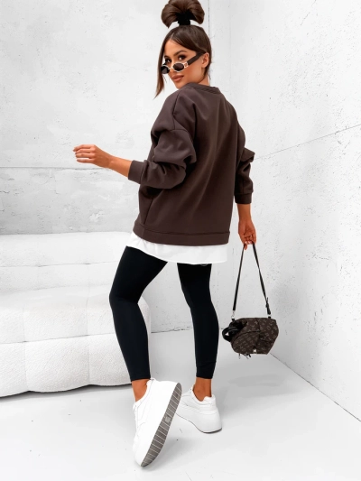 Royalfashion Baumwoll-Damen-Sweatshirt mit abnehmbarem unteren Teil