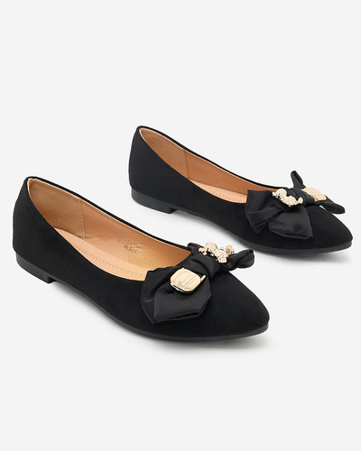 Royalfashion Damen Ballerinas spitze Spitze mit Schleife Retripo
