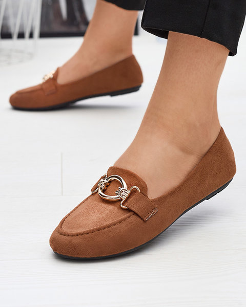 Camel Eco-Wildleder-Loafer Brussi - Footwear