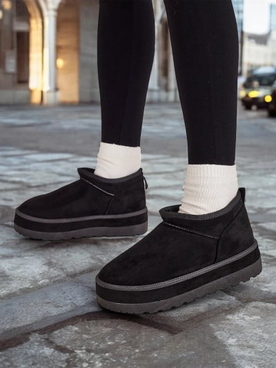 Royalfashion Kurze Damen Schneestiefel à la Biovve