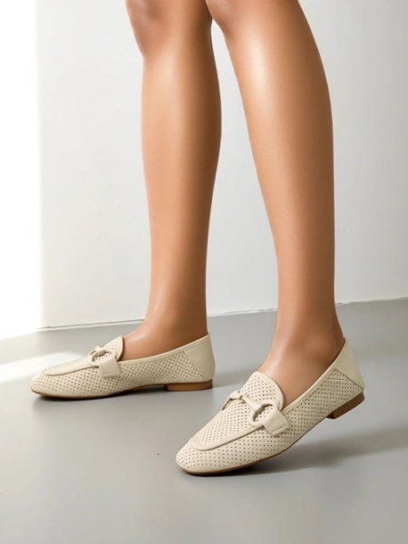 Royalfashion Perforierte Damenmokassins Laamba