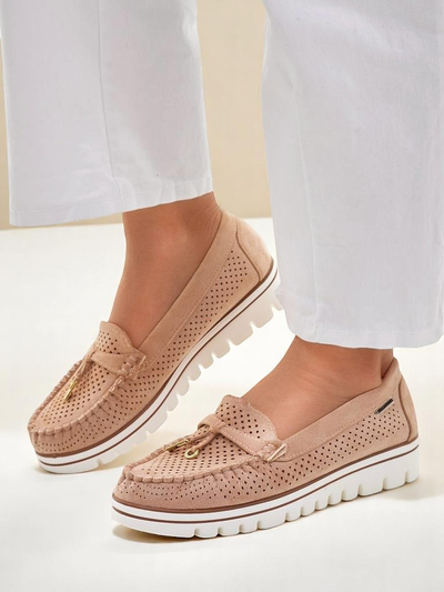 Royalfashion Жіночі перфоровані лофери Elissas
