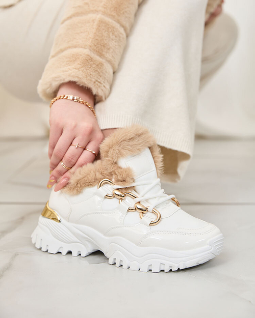 Жіночі утеплені кросівки Royalfashion White Carucca