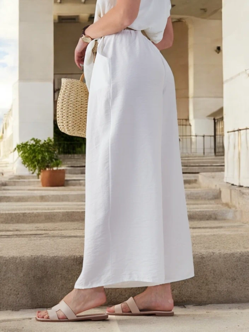 Royalfashion Жіночі широкі брюки з віскози