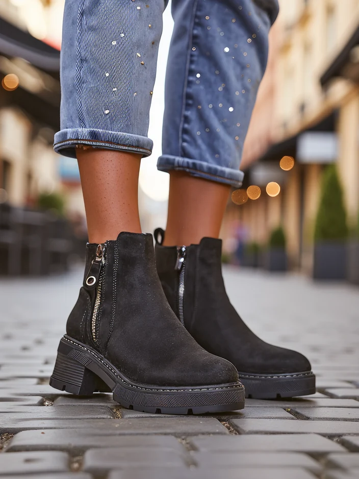 Royalfashion Damen Stiefeletten Fiefo