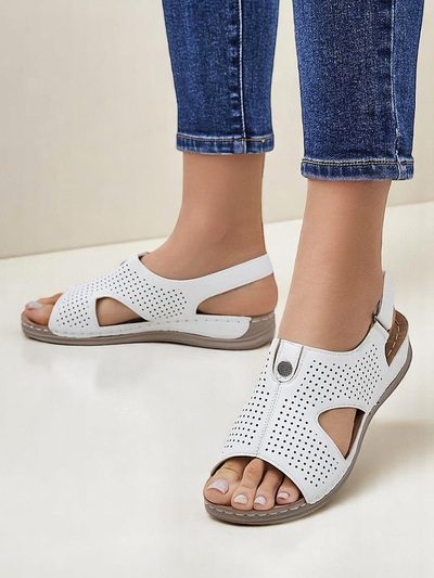 Royalfashion Damen-Lochsandalen Leminni