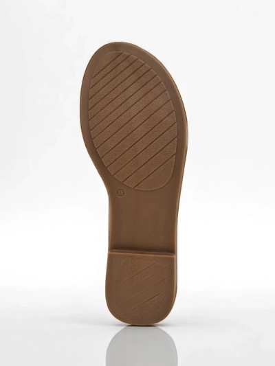 Royalfashion Damen Pantoletten flach Goldie Spark