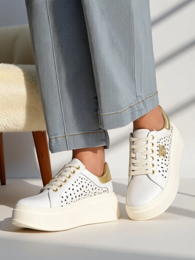Royalfashion Damen Sport Sneakers perforiert Jovixi
