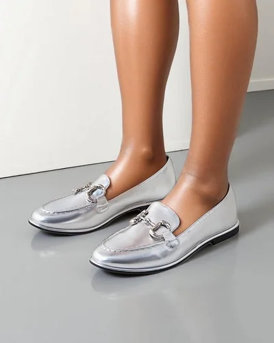 Royalfashion Damen Mokassins Metalla