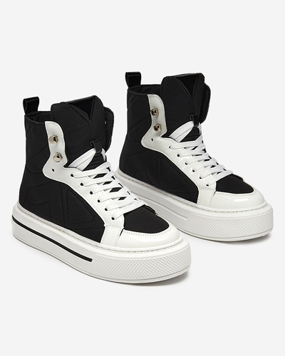 Sportschuhe für Damen in Schwarz und Weiß Asmako- Footwear