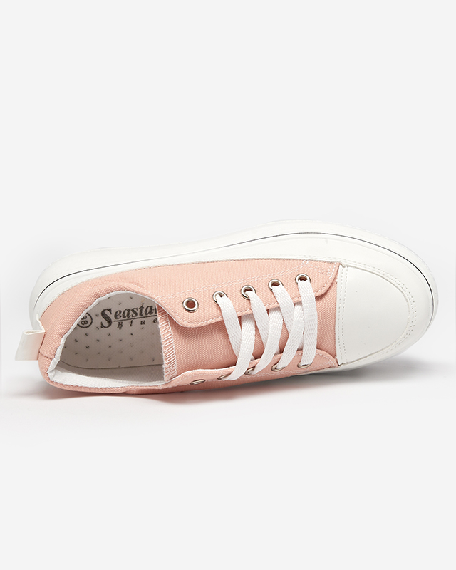 OUTLET Puderfarbene Sneaker für Damen auf der Veritar-Plattform - Schuhe