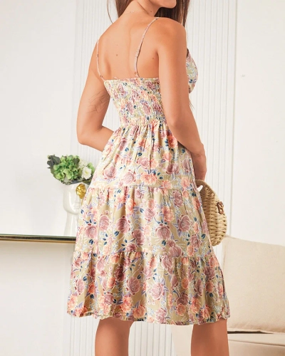 Royalfashion Damen Baumwoll-Blumenkleid