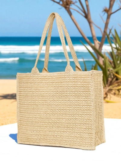 Royalfashion Große Strohtasche für Damen Ariadne Raffia
