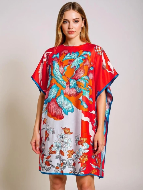 Сукня-парео до колін Royalfashion Calista – багатоколірна елегантність