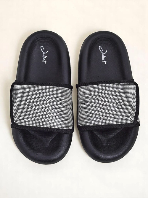 Royalfashion Жіночі шльопанці на плоскій підошві Sparkle Step