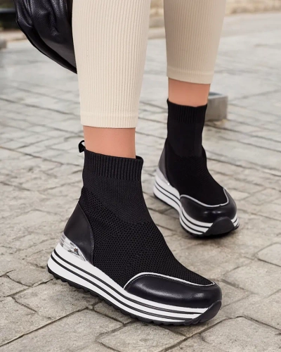Royalfashion Damen Sportliche High Sneakers Wisoi
