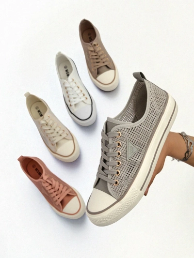 Royalfashion Damen perforierte Sneaker Rebbse
