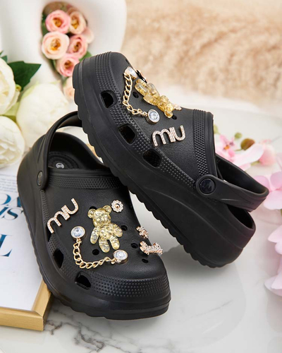 Royalfashion Damen-Gummi-Flip-Flops mit Fescas-Verzierungen