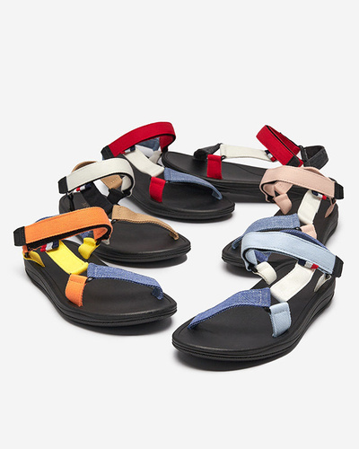 Icon Damen-Sandalen aus Stoff in Weiß Ojo- Footwear