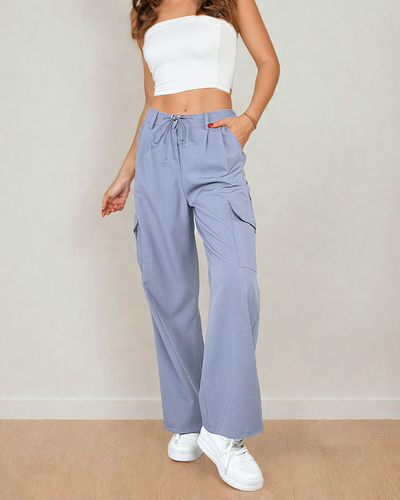 Royalfashion Weite Damenhose mit Taschen