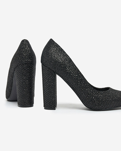 Royalfashion Damen Suvirras Brokat Stiletto Post Top Pumps