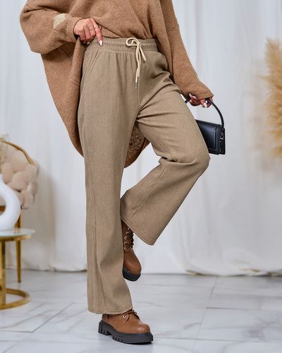 Royalfashion Damen Cordstoffhose in der Farbe Khaki