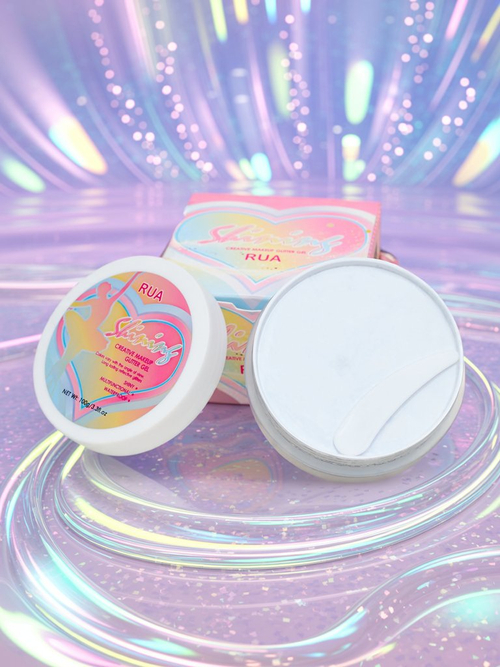 Глітерний гель для декору обличчя срібного кольору