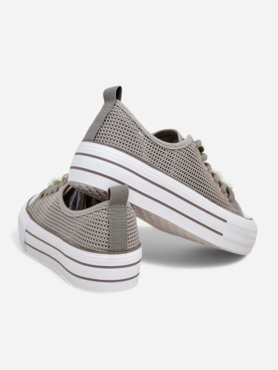 Royalfashion Damen perforierte Sneakers mit Dekorationen Osdo