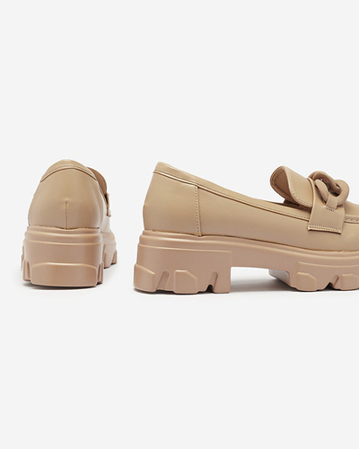 Damen Mokassins in Hellbraun Aromg- Footwear