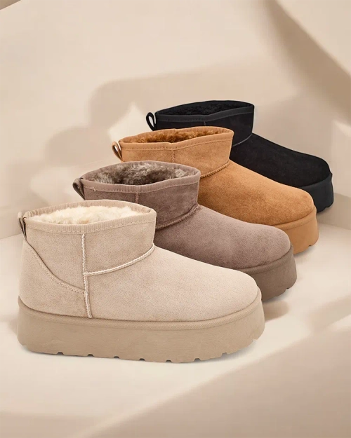 Роялфешн Короткі жіночі сніжні чоботи а'ля Хаванні