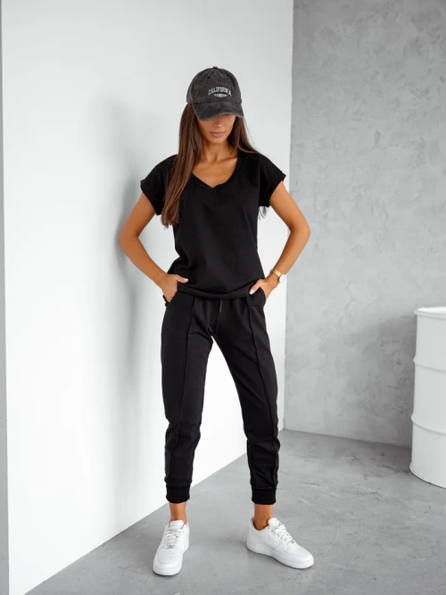 Royalfashion Жіночий бавовняний casual набір з короткими рукавами