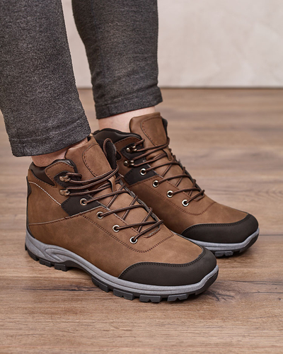 Royalfashion Dunkelbraune Herren-Trapper Nokuki