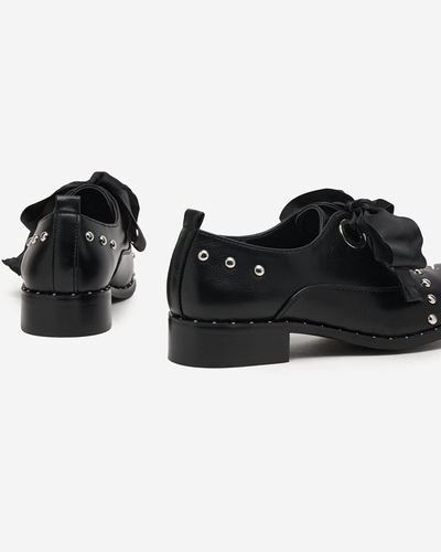 OUTLET Schwarze Damenschuhe mit dekorativen Jets Finorie - Footwear