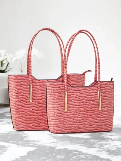 Royalfashion Двухсторонняя сумка из лакированной кожи с тиснением
