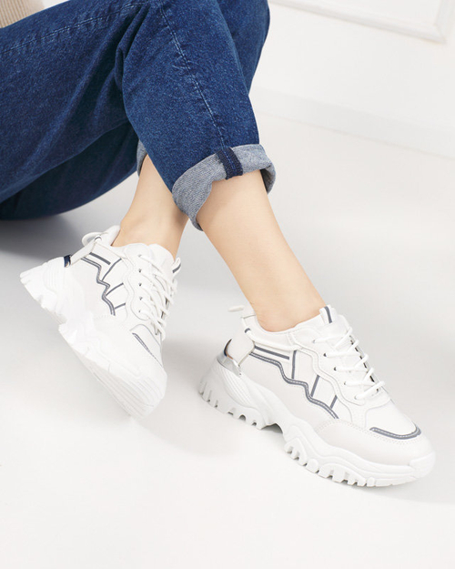 OUTLET Спортивне жіноче біле кросівки Jenirso - Взуття