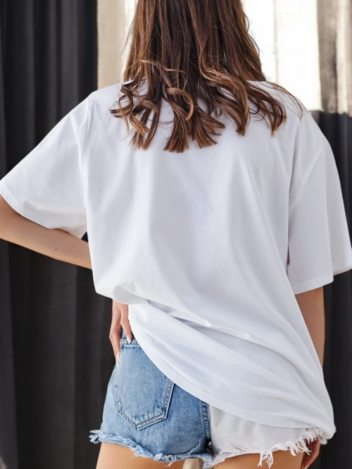 Royalfashion Жіноча бавовняна футболка Романтична метелика