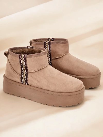Royalfashion Kurze Stiefel Damen Schneestiefel Stil Haluzi