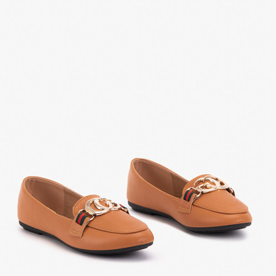 Damenmokassins mit Cameltoe-Verzierungen Meneris - Schuhe