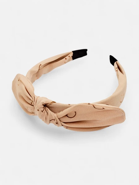 Royalfashion Kinderhaarband mit Schleife und Print aus lachenden Gesichtern