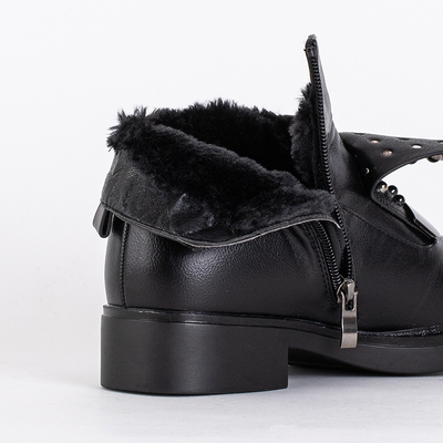 Hübsche schwarze Mädchenstiefel mit Idiloso-Jets - Schuhe