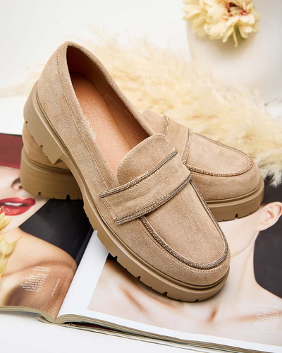 Royalfashion Damen Mokassins mit Zirkonen Eroime