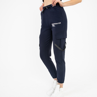 Marineblaue Cargohose für Damen - Kleidung