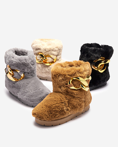 Camel Damen-Schneestiefel mit Pelz Sattopa- Footwear