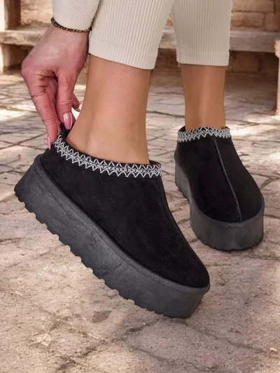 Royalfashion Kurzstiefel wie Damen-Schneestiefel Fesio