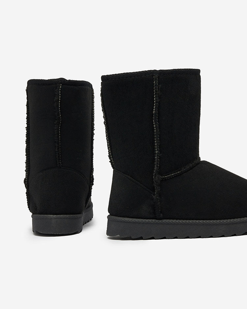 Royalfashion Чорні черевики а-ля снігоступи для жінок Leaner